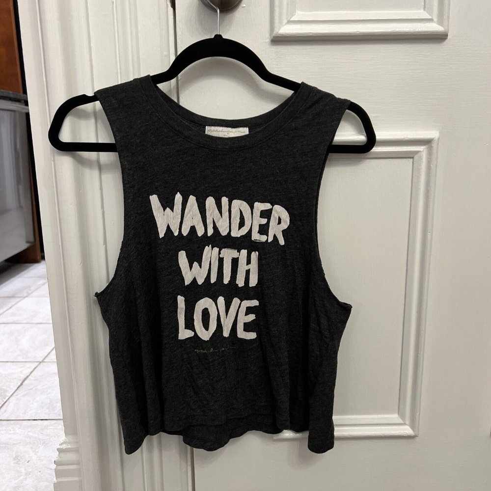 Spiritual Gangster “Wander with Love” Swing Tank Black Sz Small